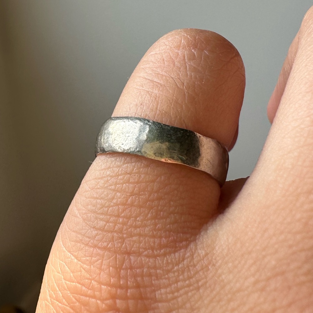 Silver US coin ring